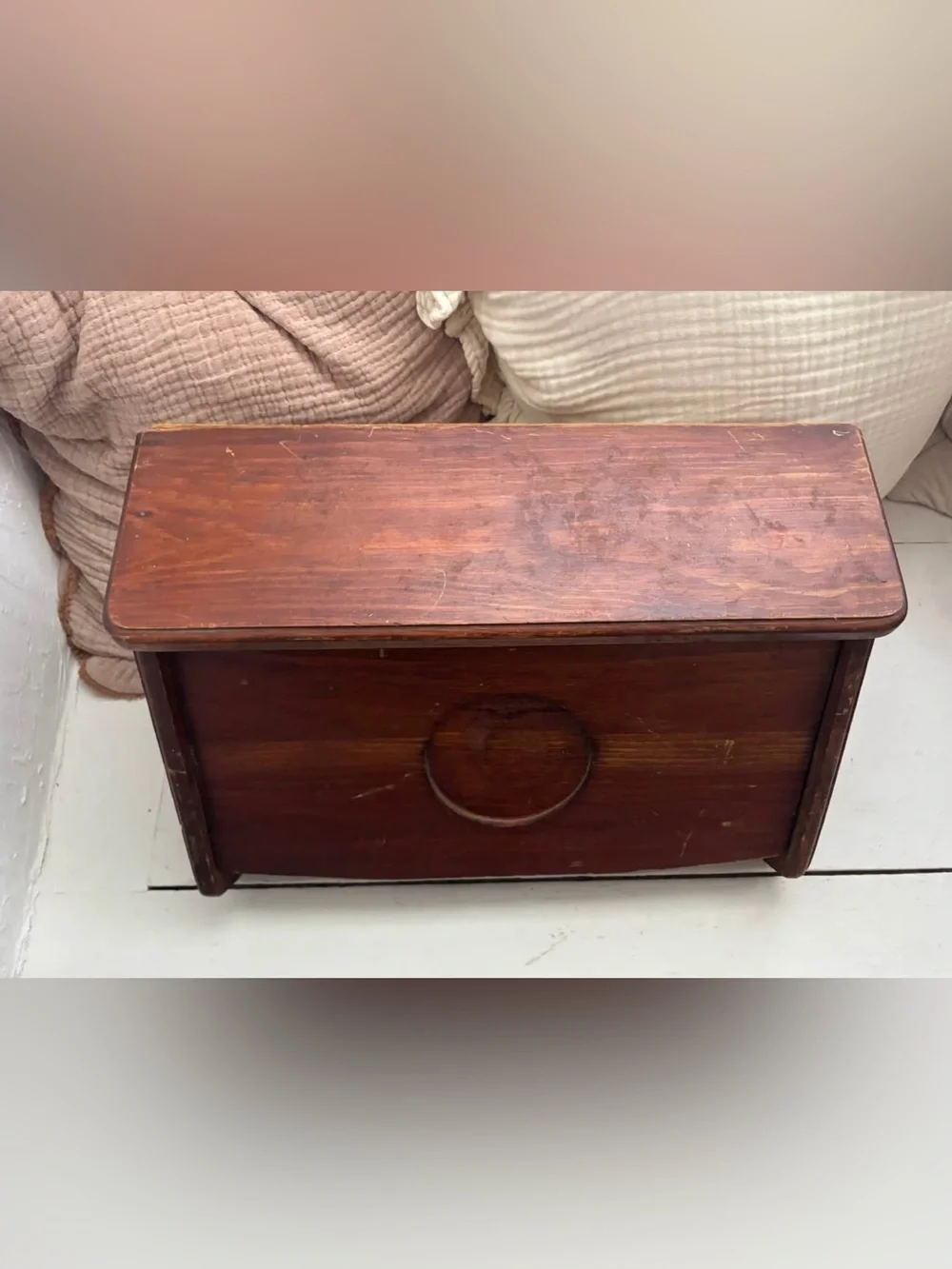 Vintage Wood Bread Box